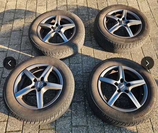 Джанти 5х112 R15 със зимни гуми 195/65/15