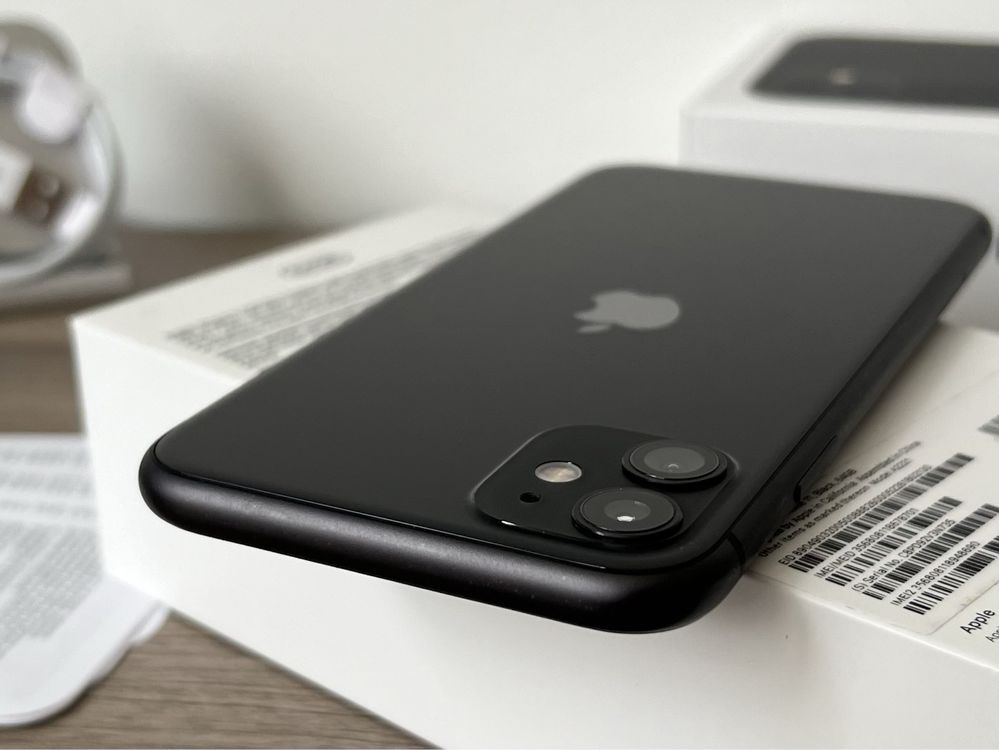 iPhone 11, 64GB, Black, 100% батерия, НЕРАЗЛИЧИМ ОТ НОВ, ГАРАНЦИЯ!