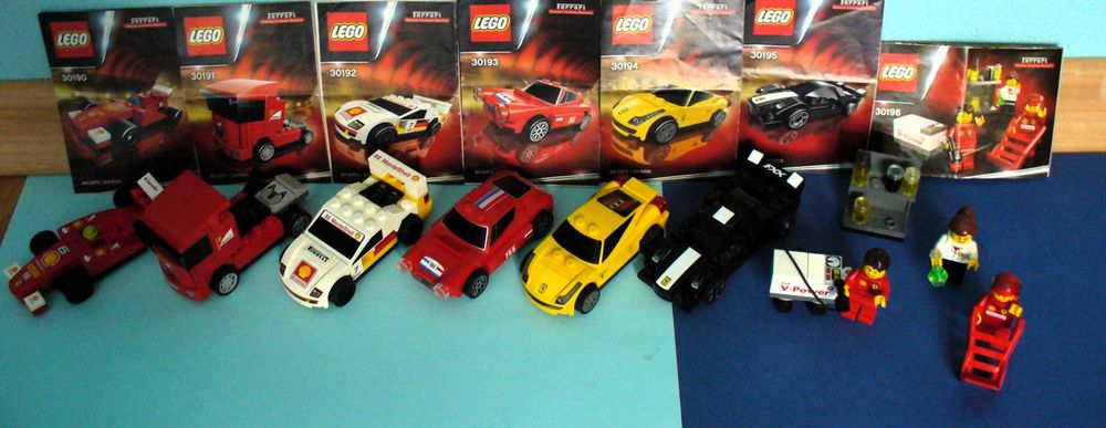 Lego Ferrari Shell V-Power® -2 серии колички+бензиновоз+аксесоари и МФ