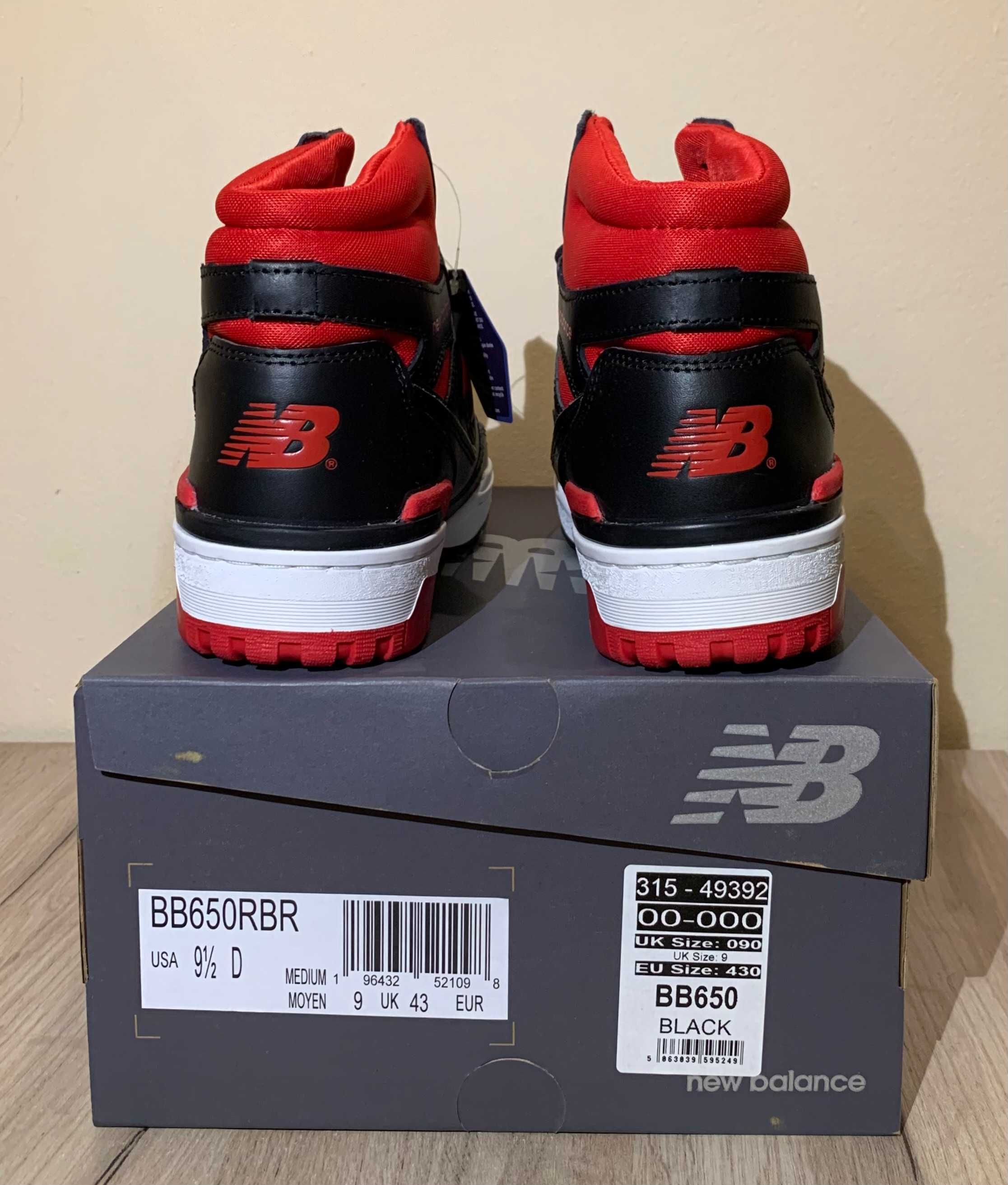 Маратонки New Balance BB650 Black/Red RU43 Оригинални ПРОМО!