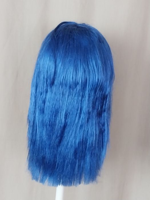 Нови перуки  ,черна, синя,кестенява / боб / синя