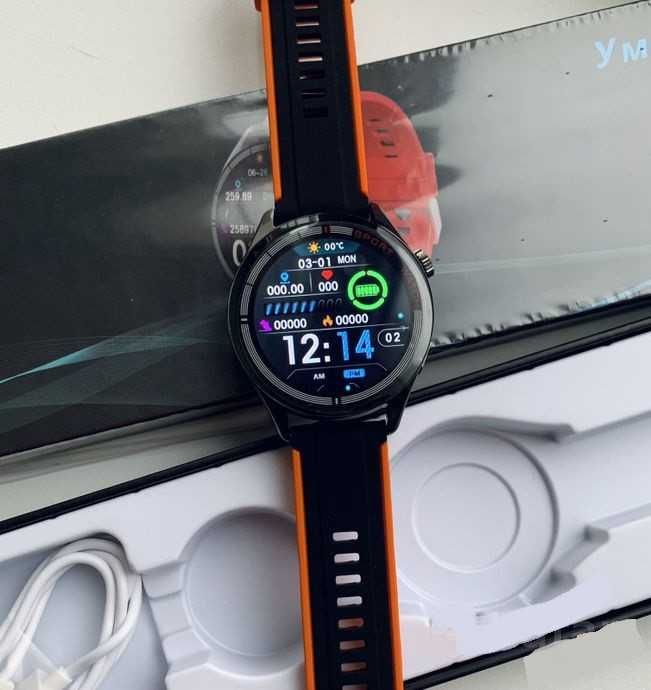 Ceas Smartwatch WS-GS58 cu încărcare magnetică, senzori monitorizare