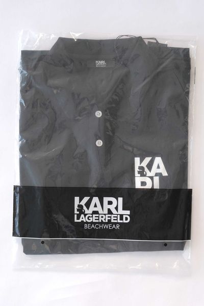 Промо KARL LAGERFELD-М/L/XL размер-черна мъжка поло/polo тениска