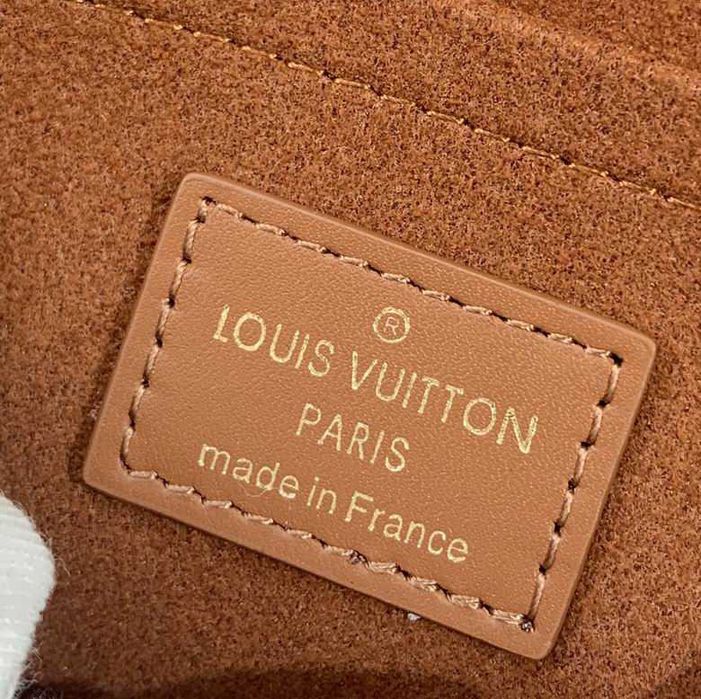 LV черен ключалка на каишка ръчна чанта фузия класически Monogram