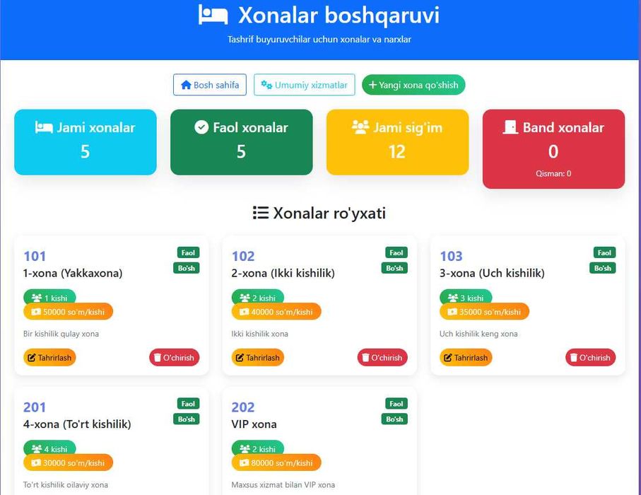 Klinika navbat dasturi