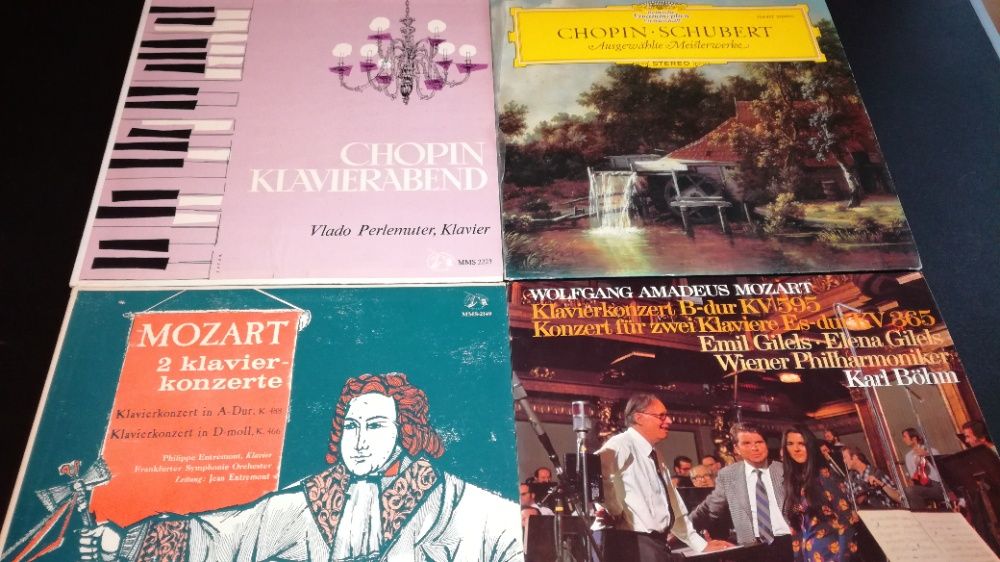 Vinil/vinyl - Chopin/ Perlemuter/Vasary/Demus, Mozart/Entremont/Gilels