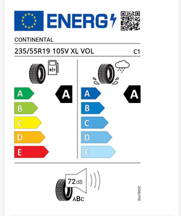Летни гуми Continental EcoContact 6 235/55/19  DOT 3519