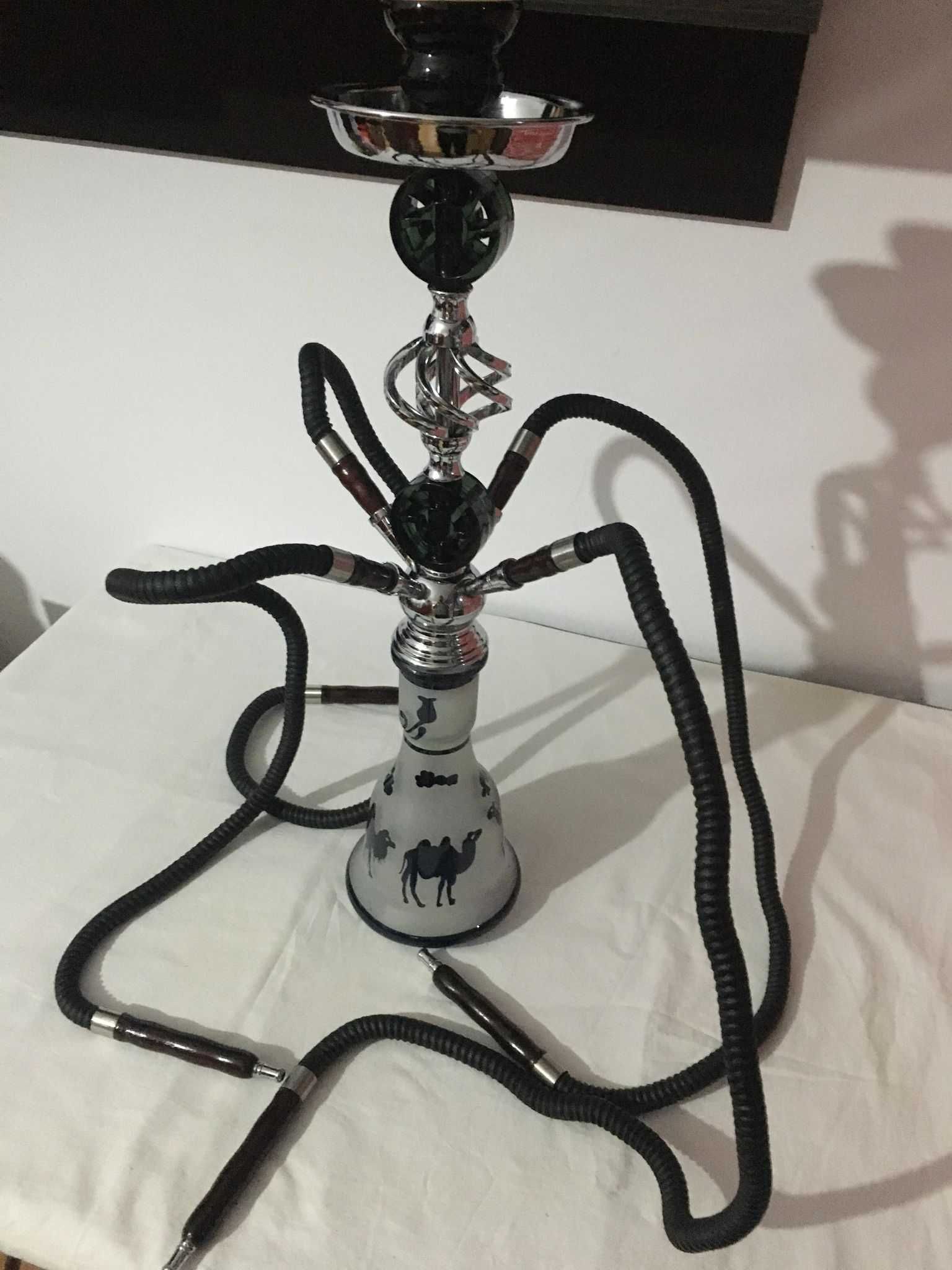 Narghilea / shisha nouă 4 furtune 60 cm. SIGILAT !