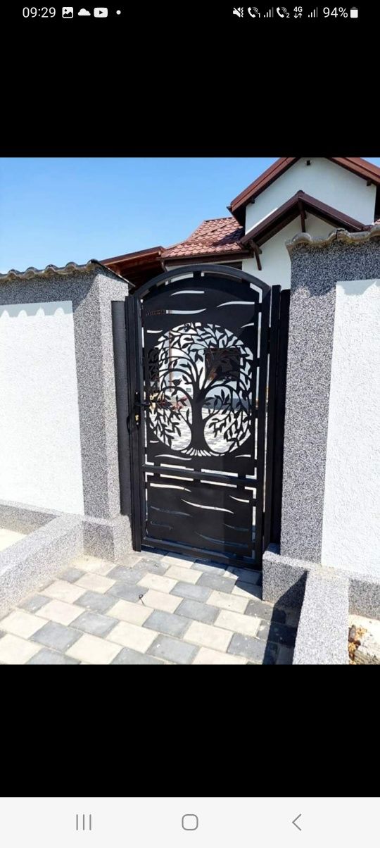 gardurui din fier forjat si banci