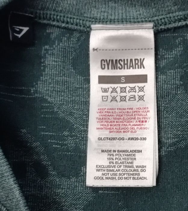 Gymshark Cropped Long Sleeve Top оригинална блуза S спорт фитнес