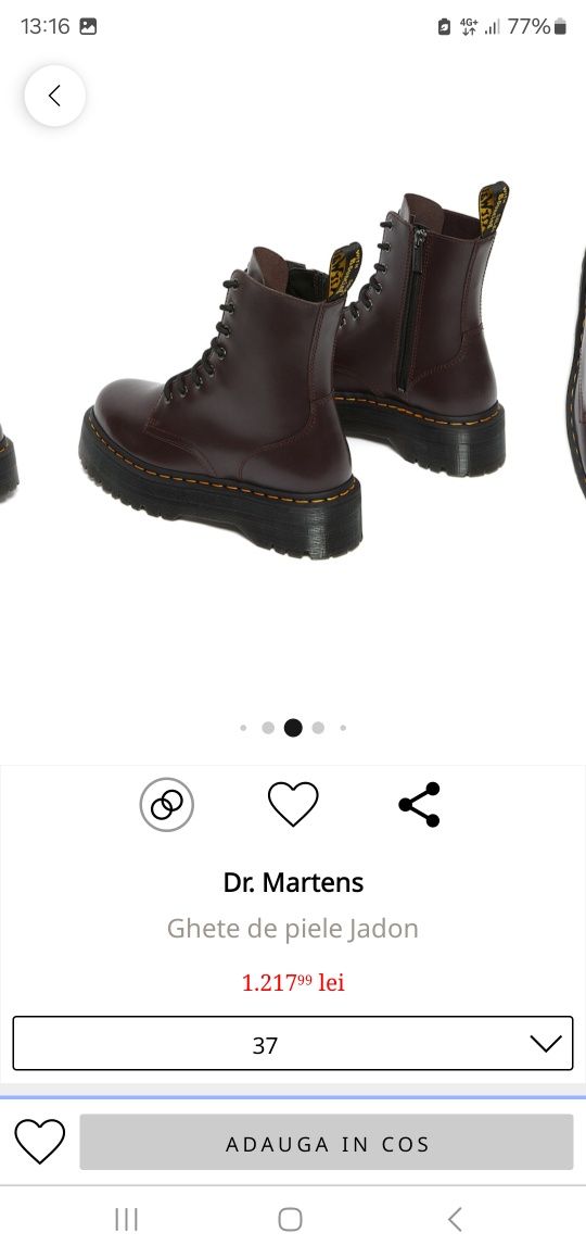 Bocanci Dr.Martens piele