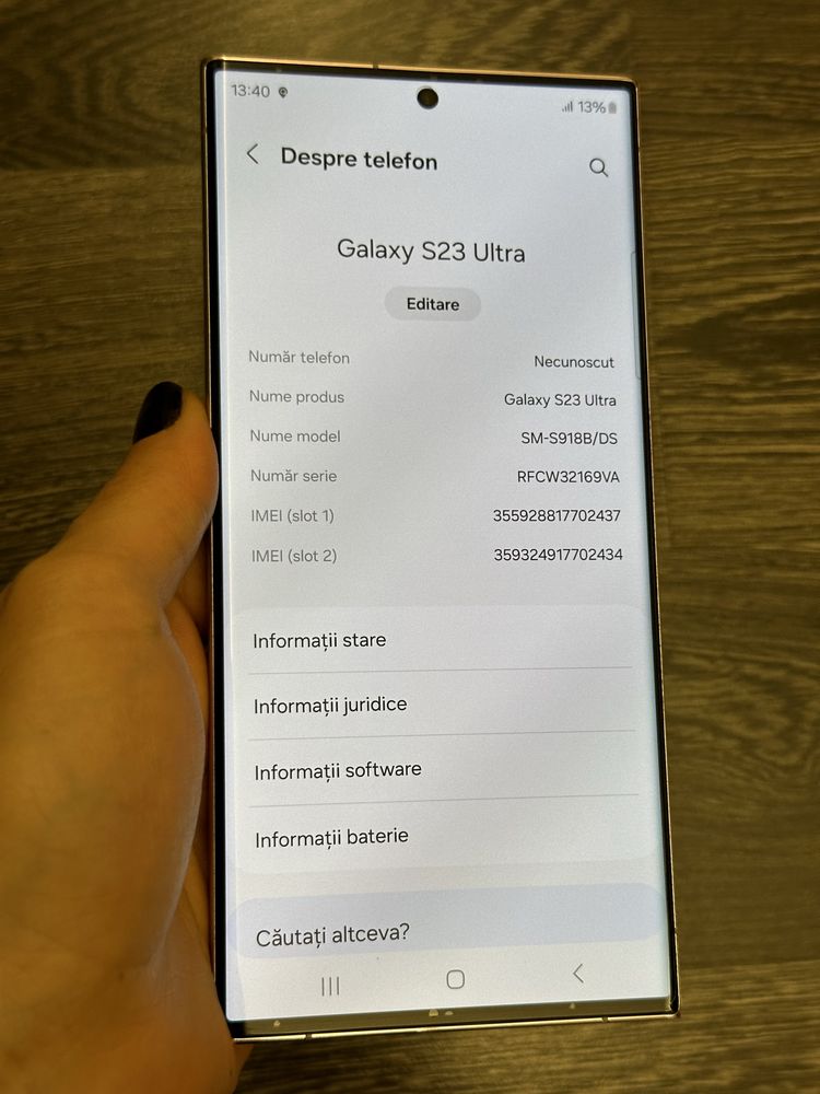 Vand/schimb Samsung S23 Ultra ,256gb