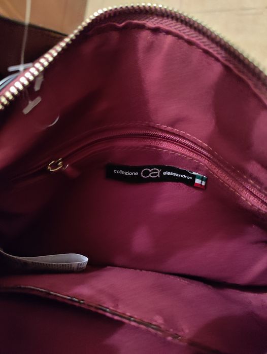 Дамска чанта бордо