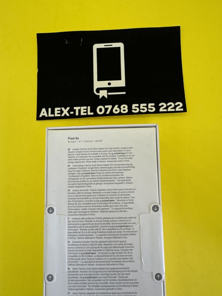 Alex-TEL® Google Pixel 8a 256gb Sigilat Nou