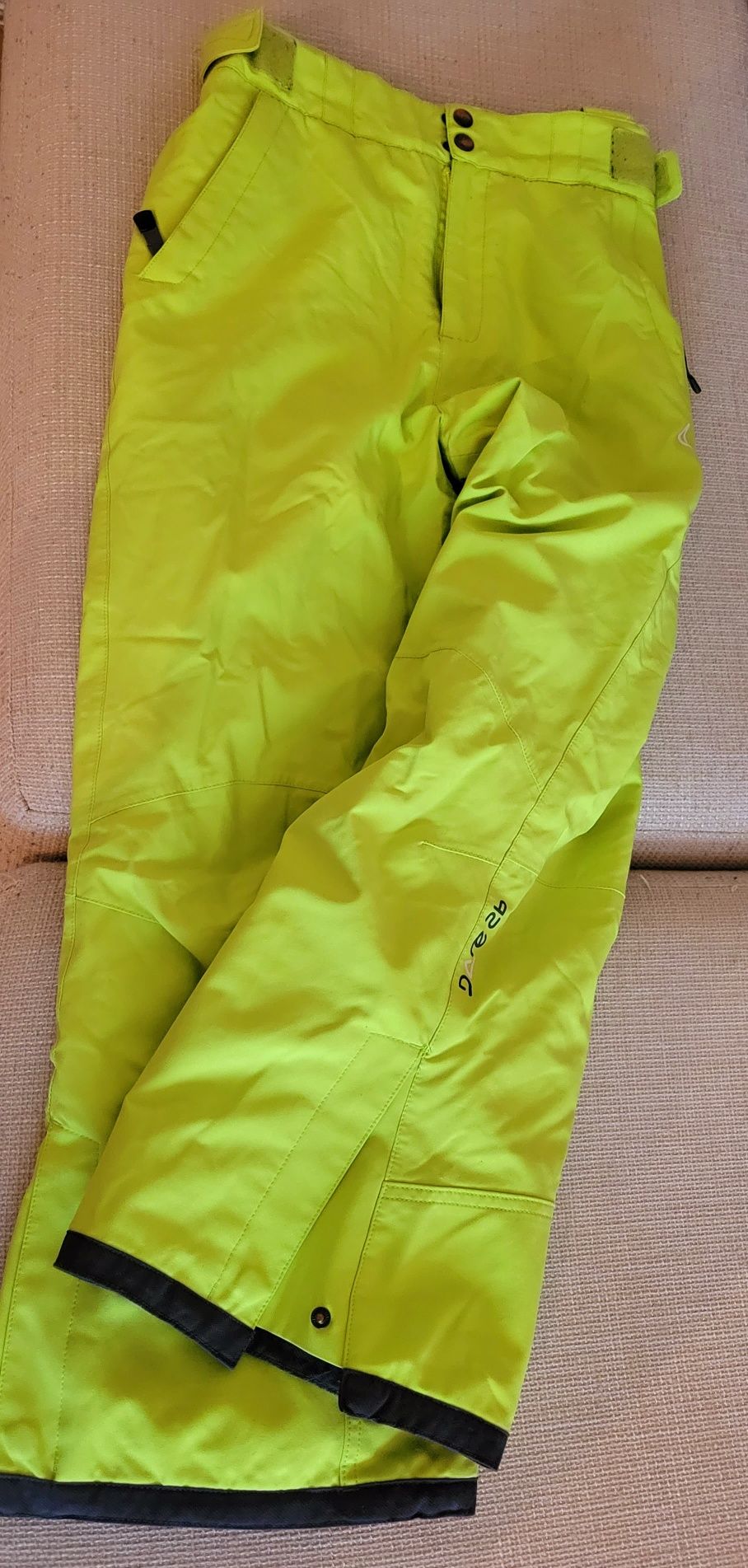 Pantalon ski copii neon