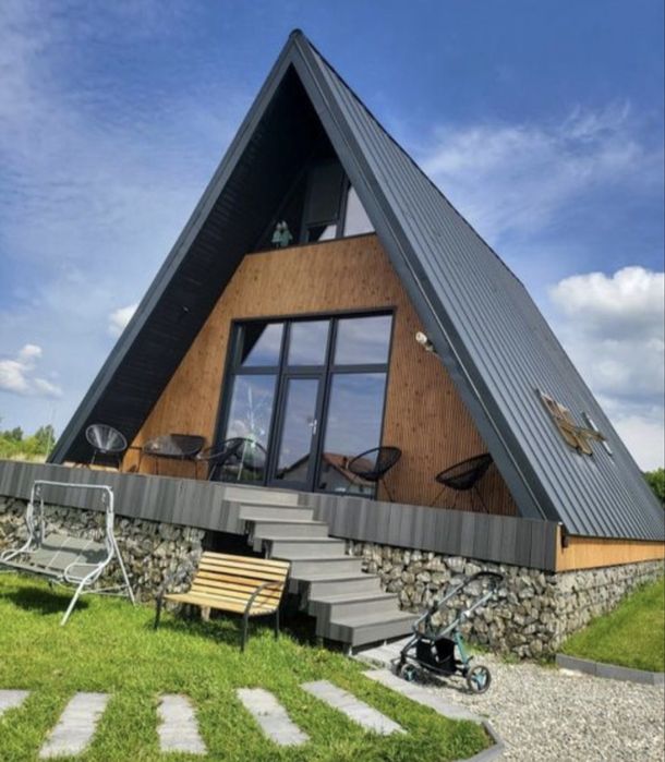 cabane tip A frame , acceptam variante auto!