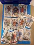 Set 43 cartonase topps Match Attax printre care și semnături cu Rice,