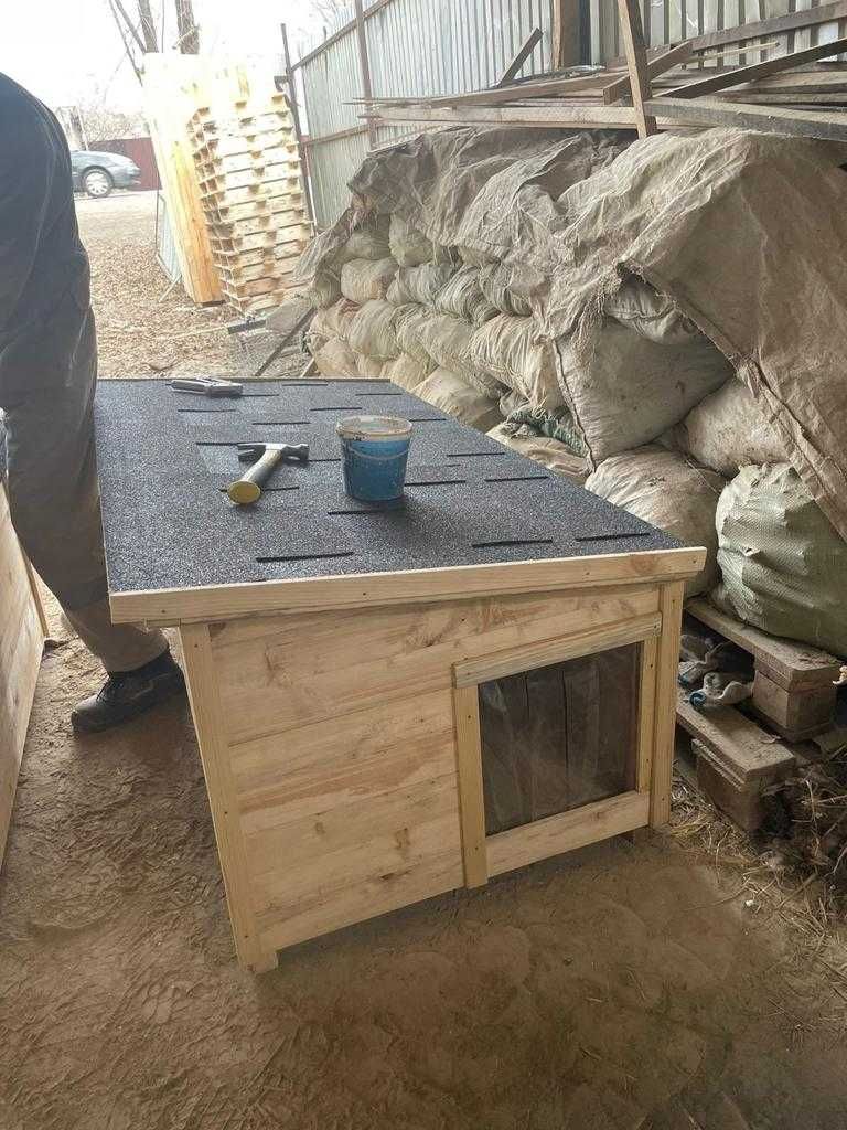 Утепленый будка для собак в Алмате Домик для собак на заказ