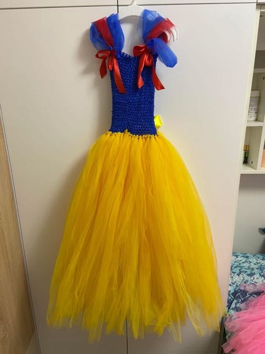 Rochie Alba ca Zapada 4-6 ani