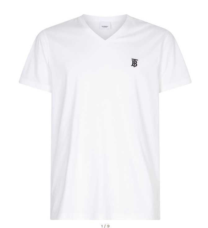 Tricou Burberry Monogram motif V-neck T-shirt