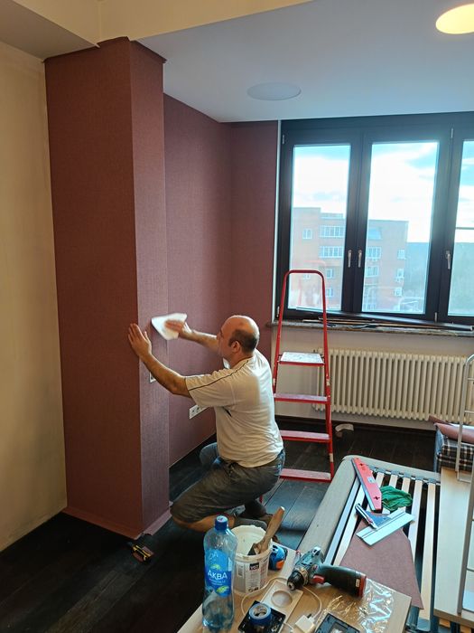 Поклейка обоев укладка ламината