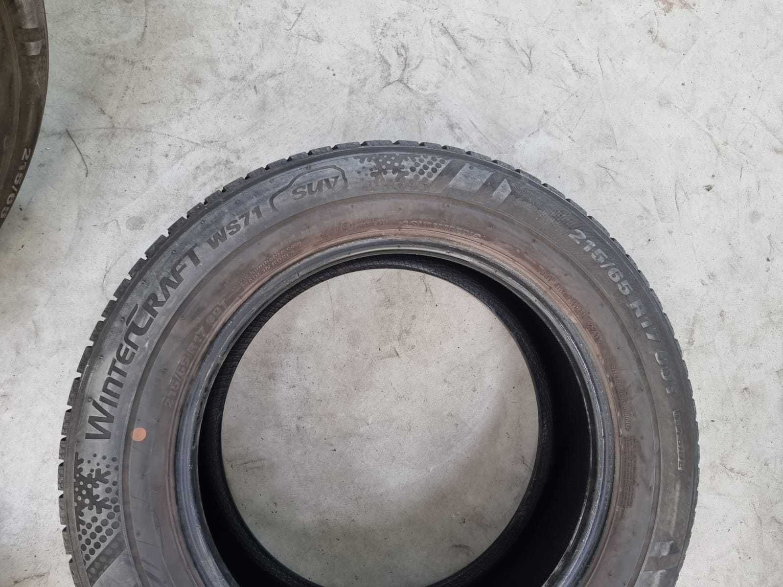 4 Anvelope IARNA 215.65.17 "Kumho" ; stare foarte buna