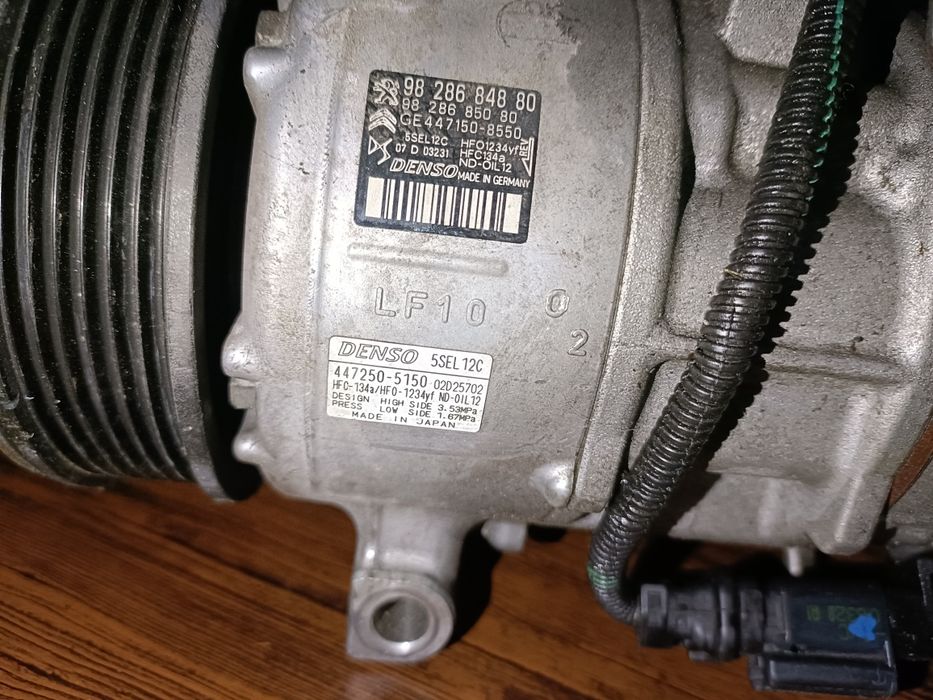 Compresor clima AC Peugeot Citroen Opel 9828684880