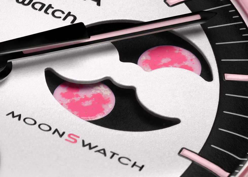 Ceas SWATCH X OMEGA MISSION To The Pink Moon MOONPHASE Cronograf 2025