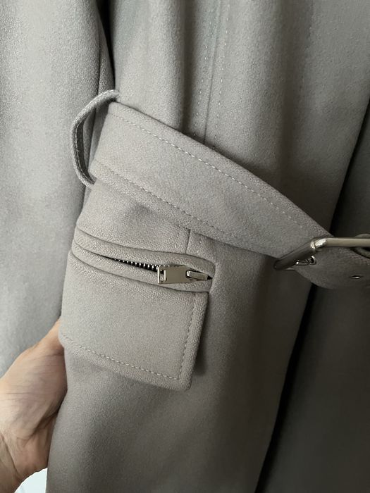 Сиво палто от вълна ZARA S размер