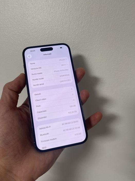 Iphone 14 pro max liber retea