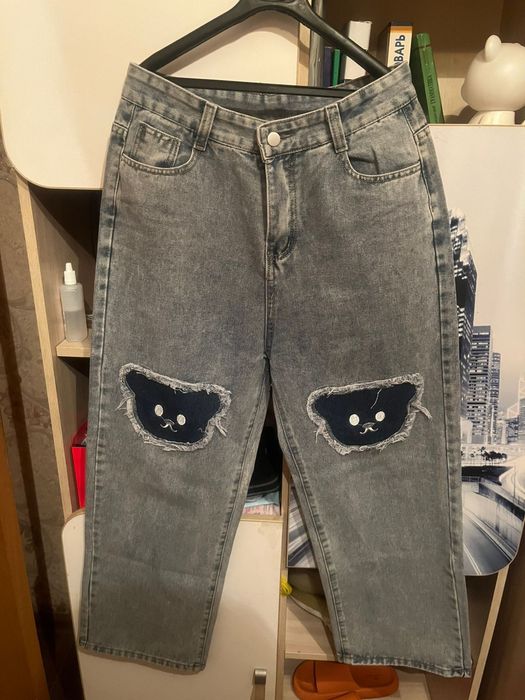 Милые джинсы с мишкой