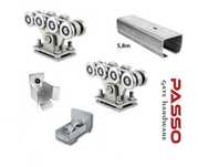 Kit autoportant pentru porti grele Mega8 cu sina de 94x85x5mm 6m