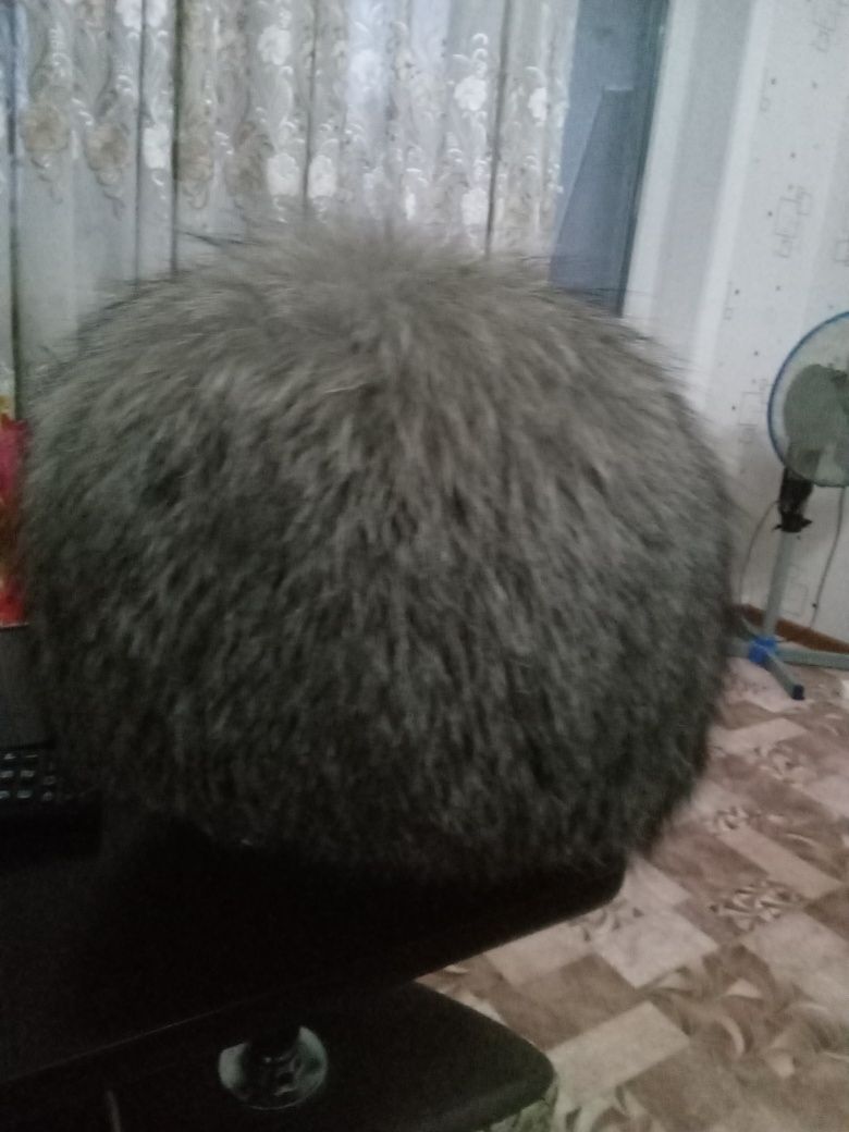 Шапка чёрнобурка