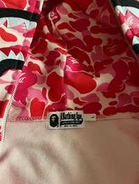 Bape hoodie pink