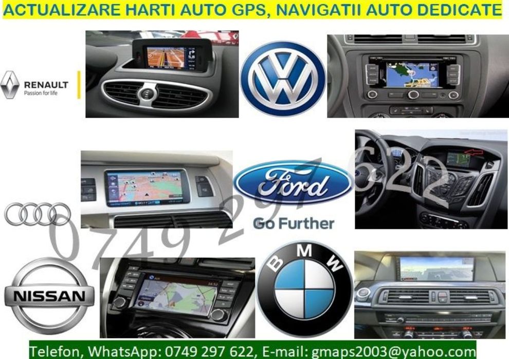 Actualizare hărți GPS camion SD Card Android CarPlay VW Ford Reno BMW