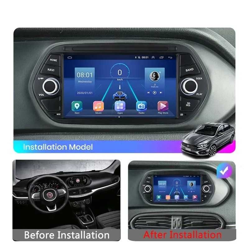 FIAT TIPO 2015-2018 - 7'' без двд андроид навигация , 9552