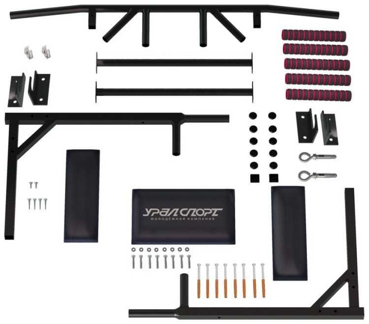 Тренажер "Уралспорт" Турник-Брусья-пресс Мультихват. Россия. Рассрочка