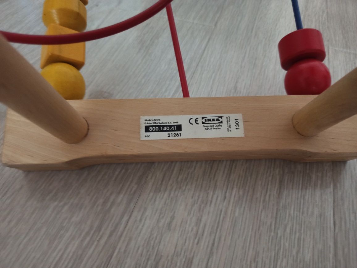Ikea Mula mărgele din lemn Rollercoaster