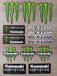 Стикери Монстър Дънлоп Кавазаки Dunlop Monster Kawasaki Stickers 14 бр