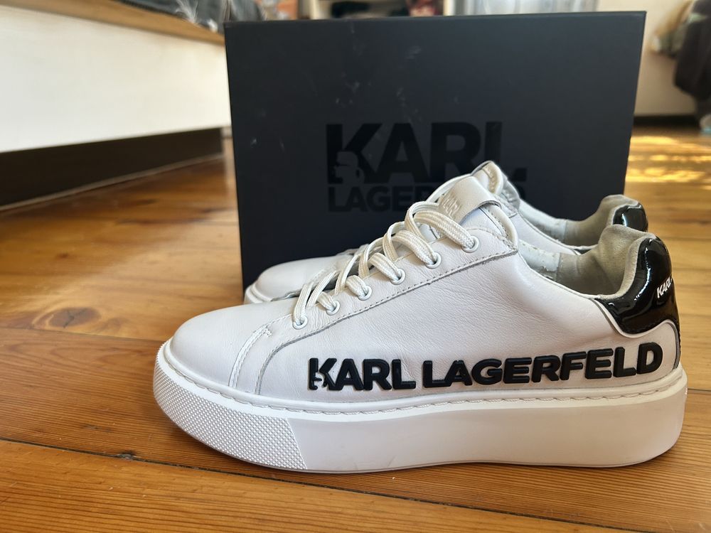 Karl lagerfeld - спортни обувки естествена кожа