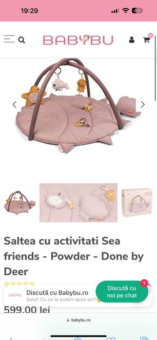 Saltea done by deer si jucarie