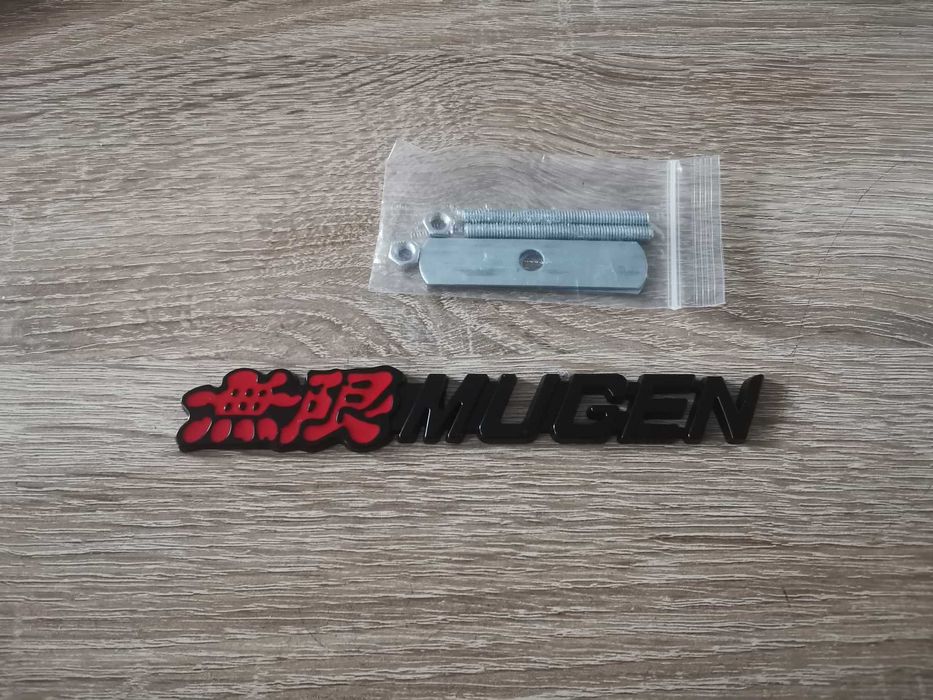 Honda Mugen черна емблема за решетка