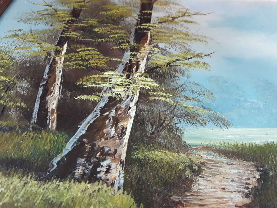 Tablou pictura ulei pe carton