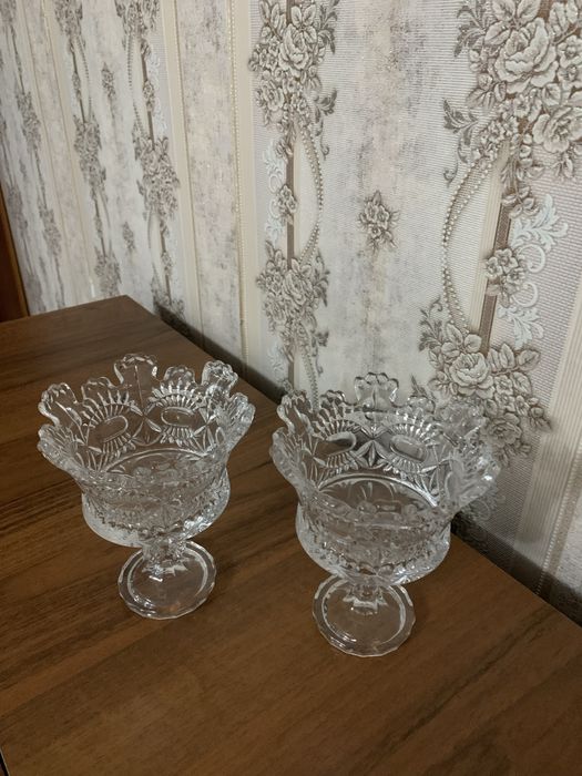 Продаю парные вазочки для варенья и конфет, за пару 3000 тенге