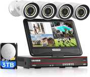 НОВА фото видео система с  кабели и аксесоари 3TB HDD 8ch с 10'' LCD..