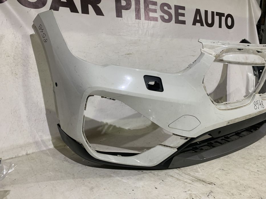 Bara fata BMW X1 F48, facelift, LCI, 2019, 2020, 2021, 2022, 2023, cod origine OE 51117954205, cu gauri pentru spalatori faruri si senzori de parcare (6).