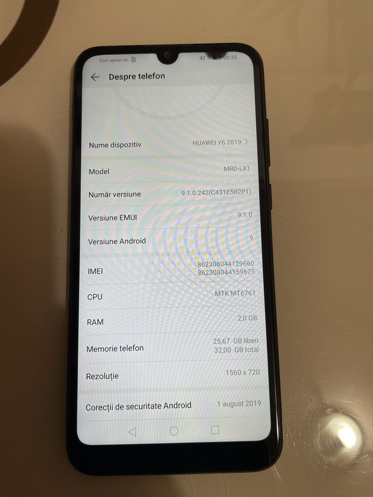 Huawei Y6 2019, Dual SIM, 32GB, 4G, Black