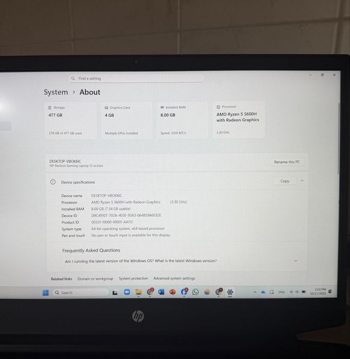 Лаптоп HP Pavilion 15