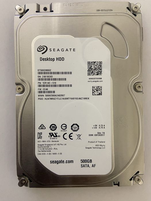 Жесткий диск HHD 500 GB