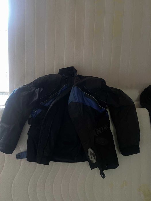 Jachetă de motocicletă pt. femei  negru-gri-albastru,marime M,600 Ron